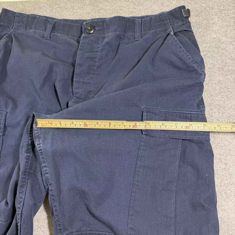 Propper Cargo Pants Mens L Navy Ripstop Tactical Combat Utility Adjustable Waist